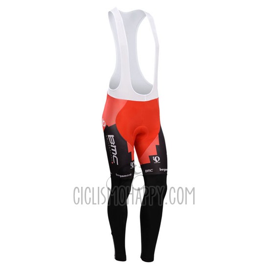 BMC Cycling Jersey Bib Tight 2014 Long Sleeve Black and Red